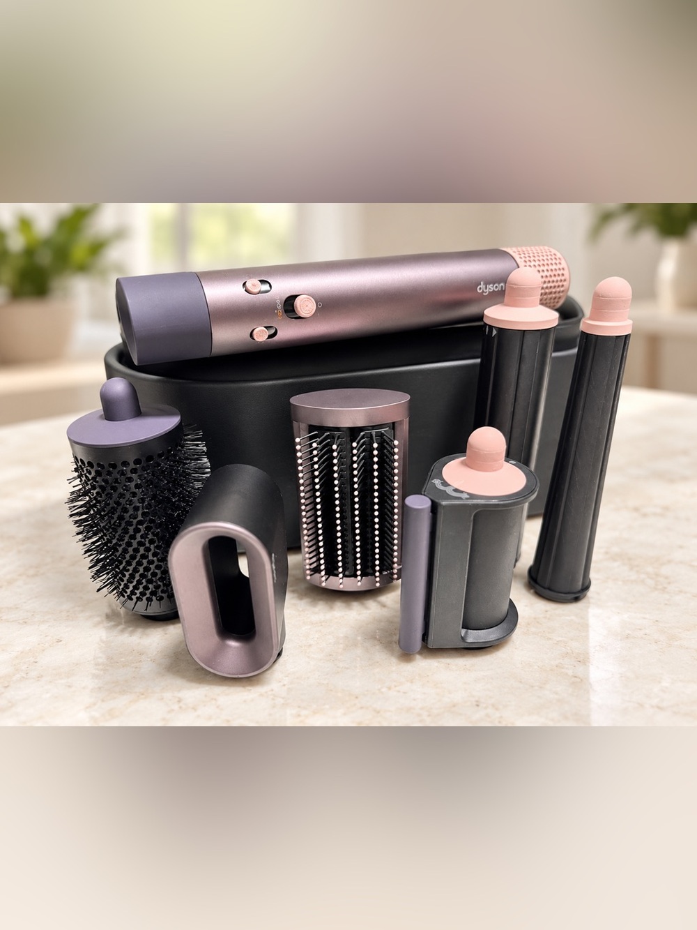 Dyson Airwrap i.d. Multi-Styler Jasper Plum With Case & Attachments
